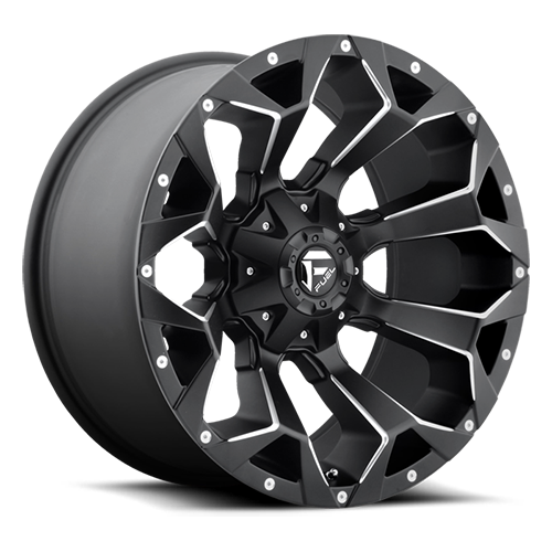 Aluminum Wheels 17X8.5 Assault D546 Matte Black/Milled Fuel Off Road Wheels