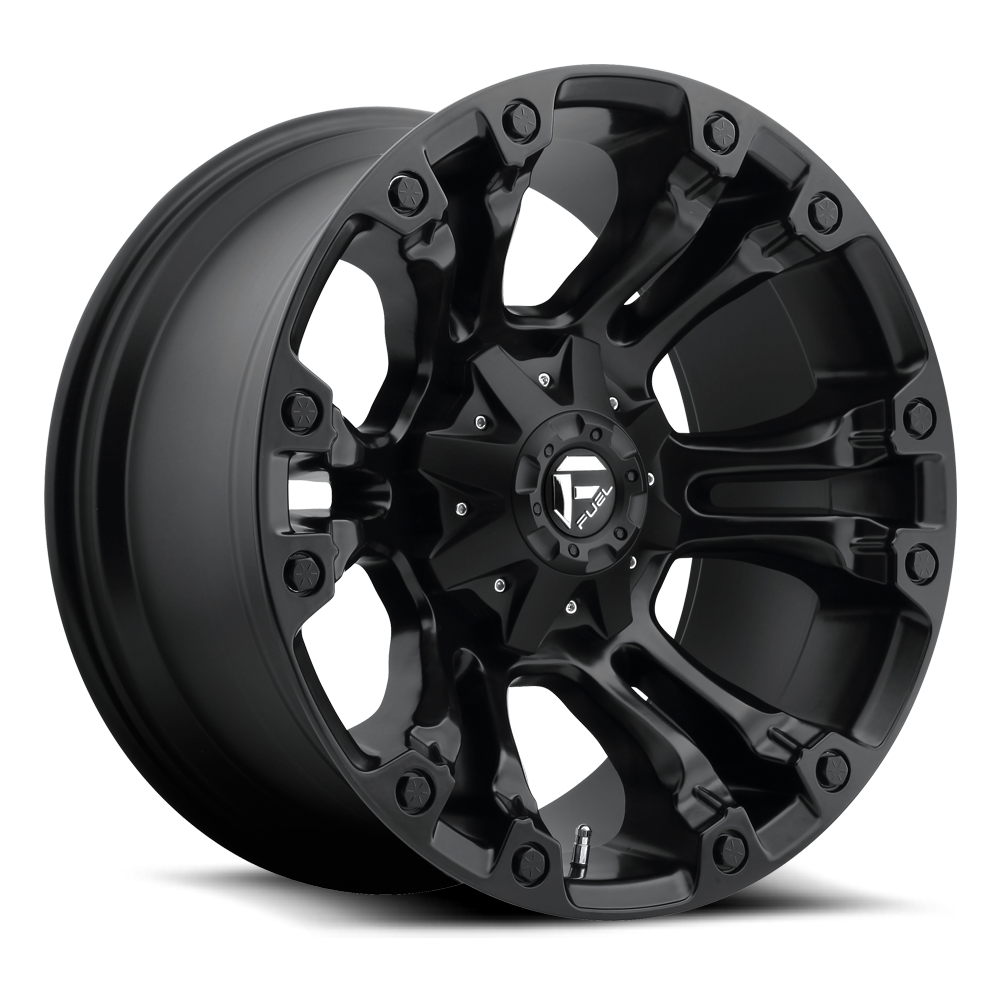 Aluminum Wheels 17X9 Vapor D560 Matte Black Fuel Off Road Wheels