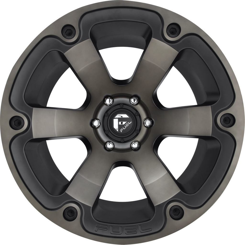 Aluminum Wheels 18X9 Beast D564 Matte Black/Machined Dark Tint Fuel Off Road Wheels