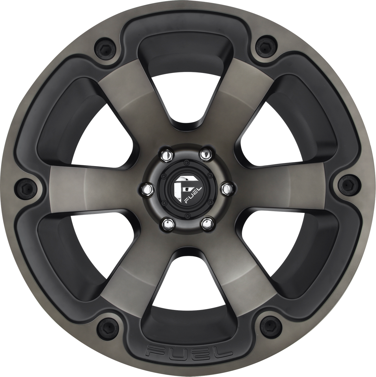 Aluminum Wheels 18X9 Beast D564 Matte Black/Machined Dark Tint Fuel Off Road Wheels