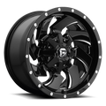 Aluminum Wheels 20X12 Cleaver D574 Gloss Black Milled Fuel Off Road Wheels