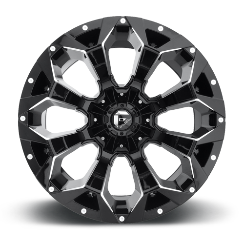 Aluminum Wheels 17X9 Assault D576 Gloss Black/Milled Fuel Off Road Wheels