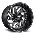 Aluminum Wheels 20X12 Triton D581 Gloss Black/Milled Fuel Off Road Wheels