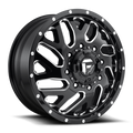 Dually Wheels 22X8.25 Triton Dually D581 8 On 200 Gloss Black Milled 142 Bore 105 Offset Mesh Spoke Front Dually Fuel Off Road Wheels