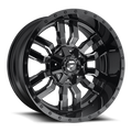 Aluminum Wheels 18X9 Sledge D595 5 On 114.3/5 On 127 Gloss Black/Milled 78.1 Bore -12 Offset Fuel Off Road Wheels