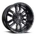 Aluminum Wheels 17X9 Sledge D596 6 On 135/6 On 139.7 Matte Black/Gloss Black Lip 106.3 Bore 1 Offset Fuel Off Road Wheels