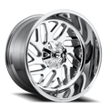 Aluminum Wheels 20X10 Triton D609 Chrome Plated Fuel Off Road Wheels