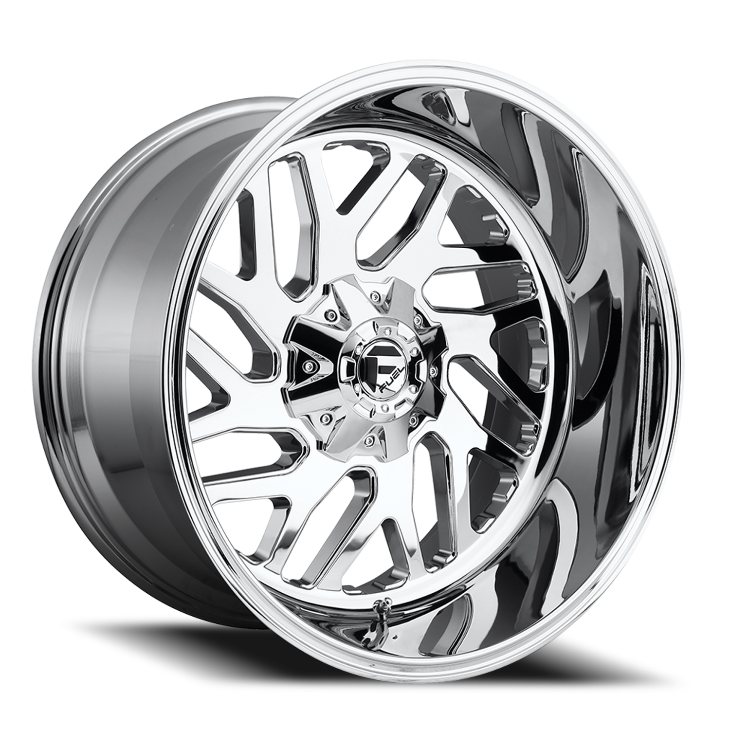 Aluminum Wheels 20X10 Triton D609 Chrome Plated Fuel Off Road Wheels