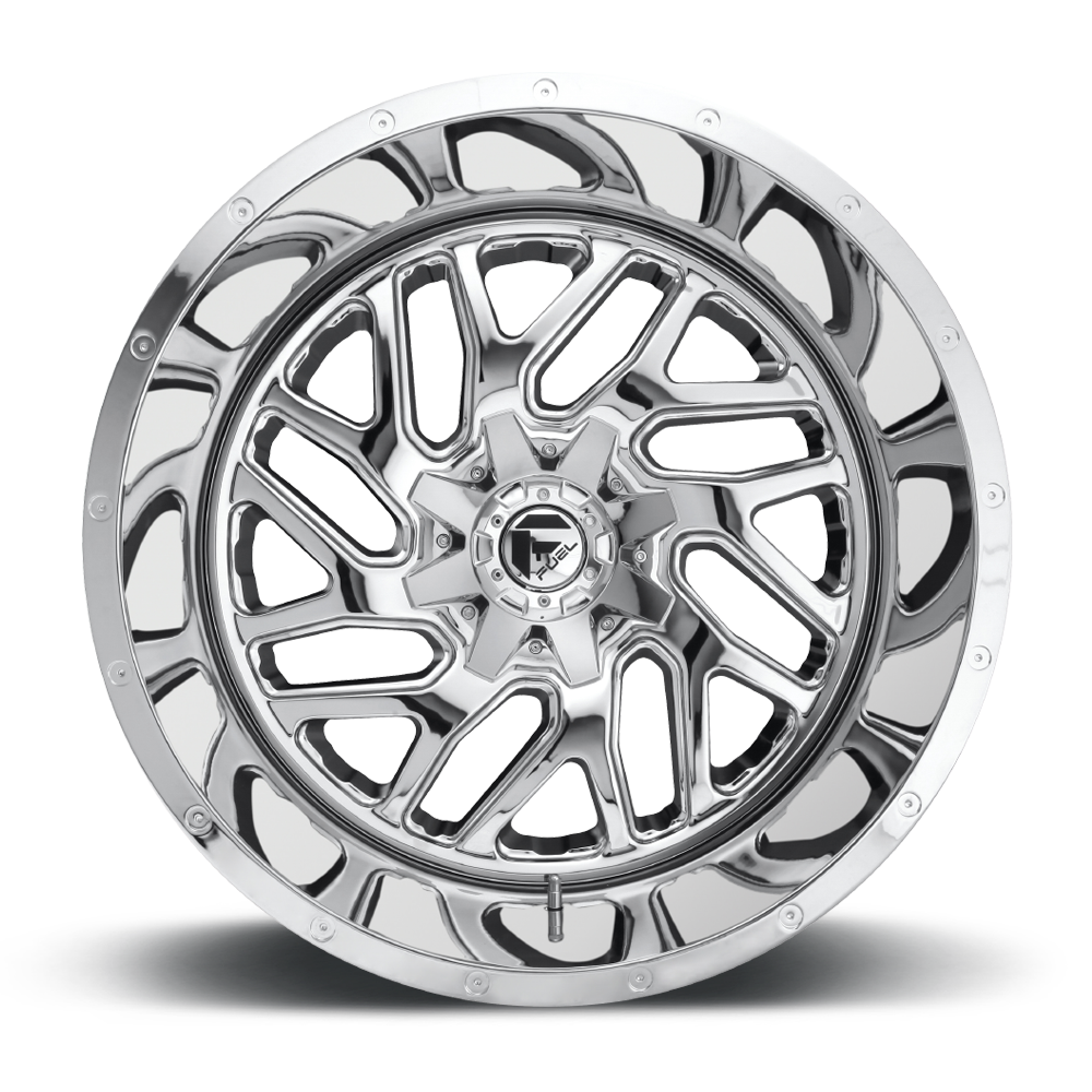 Aluminum Wheels 20X10 Triton D609 Chrome Plated Fuel Off Road Wheels