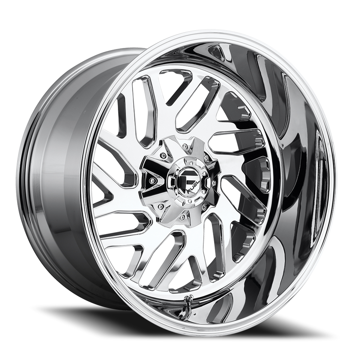 Aluminum Wheels 22X10 Triton D609 Chrome Plated Fuel Off Road Wheels