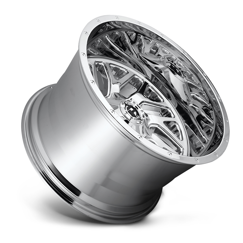 Aluminum Wheels 22X10 Triton D609 Chrome Plated Fuel Off Road Wheels