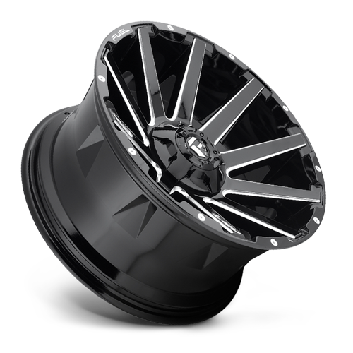 Aluminum Wheels 18X9 Contra D615 Gloss Black/Milled Fuel Off Road Wheels