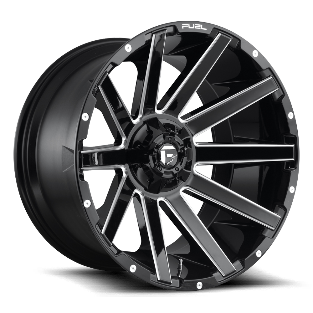 Aluminum Wheels 20X10 Contra D616 Matte Black/Milled Fuel Off Road Wheels
