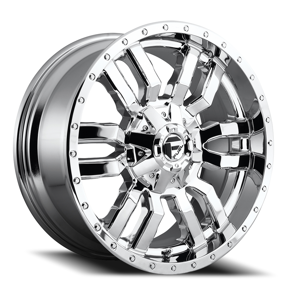 Aluminum Wheels 20X9 Sledge D631 Chrome Plated Fuel Off Road Wheels