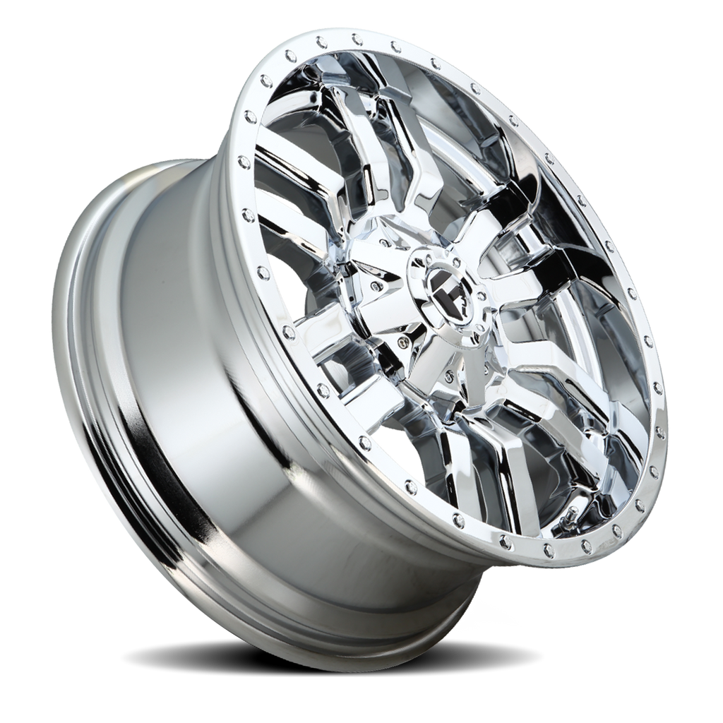 Aluminum Wheels 20X9 Sledge D631 Chrome Plated Fuel Off Road Wheels