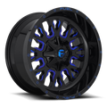 Aluminum Wheels 20X10 Stroke D645 Gloss Blue/Milled Fuel Off Road Wheels