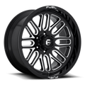 Aluminum Wheels 20X10 Ignite D662 Gloss Black Milled Fuel Off Road Wheels