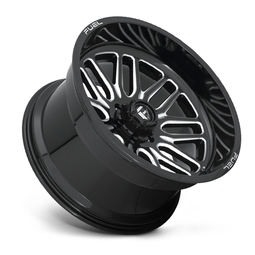 Aluminum Wheels 20X10 Ignite D662 Gloss Black Milled Fuel Off Road Wheels