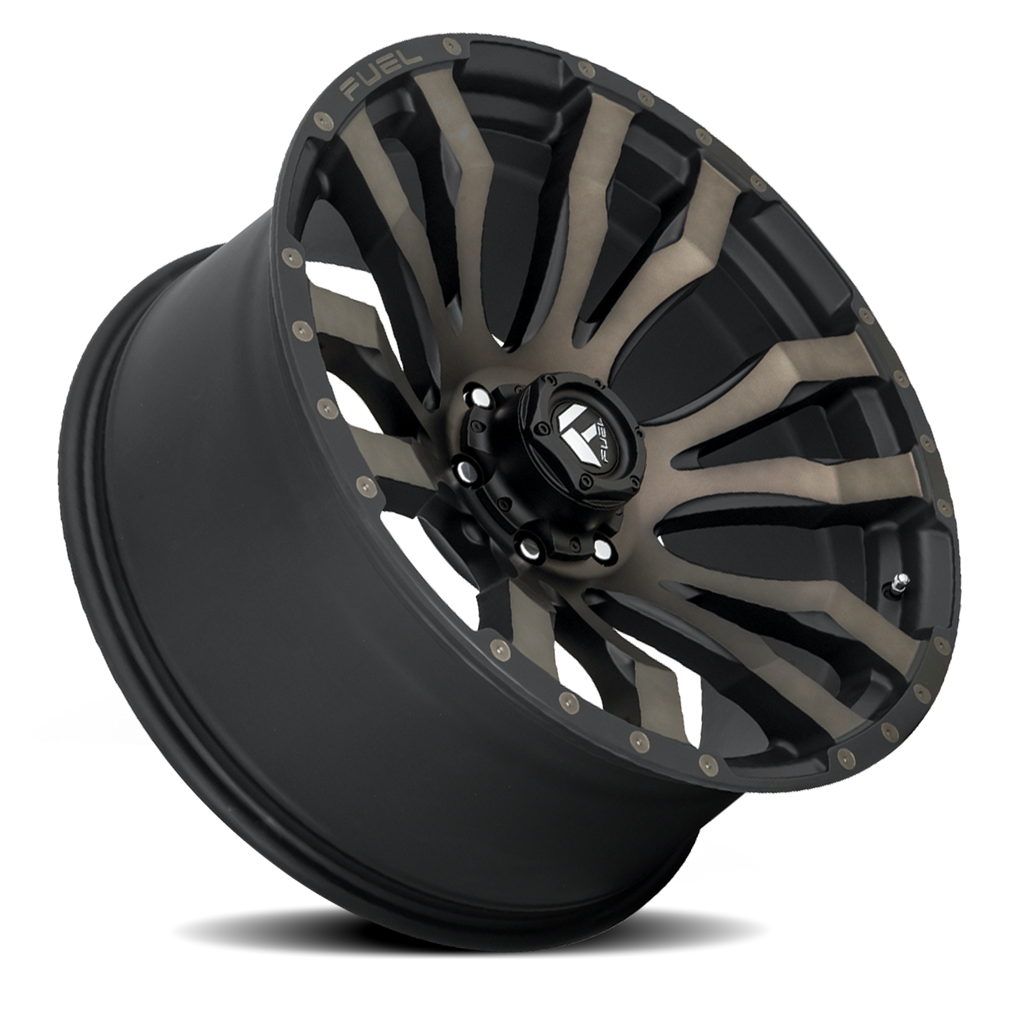Aluminum Wheels 20X10 Blitz D674 Matte Black Double Dark Tint Fuel Off Road Wheels