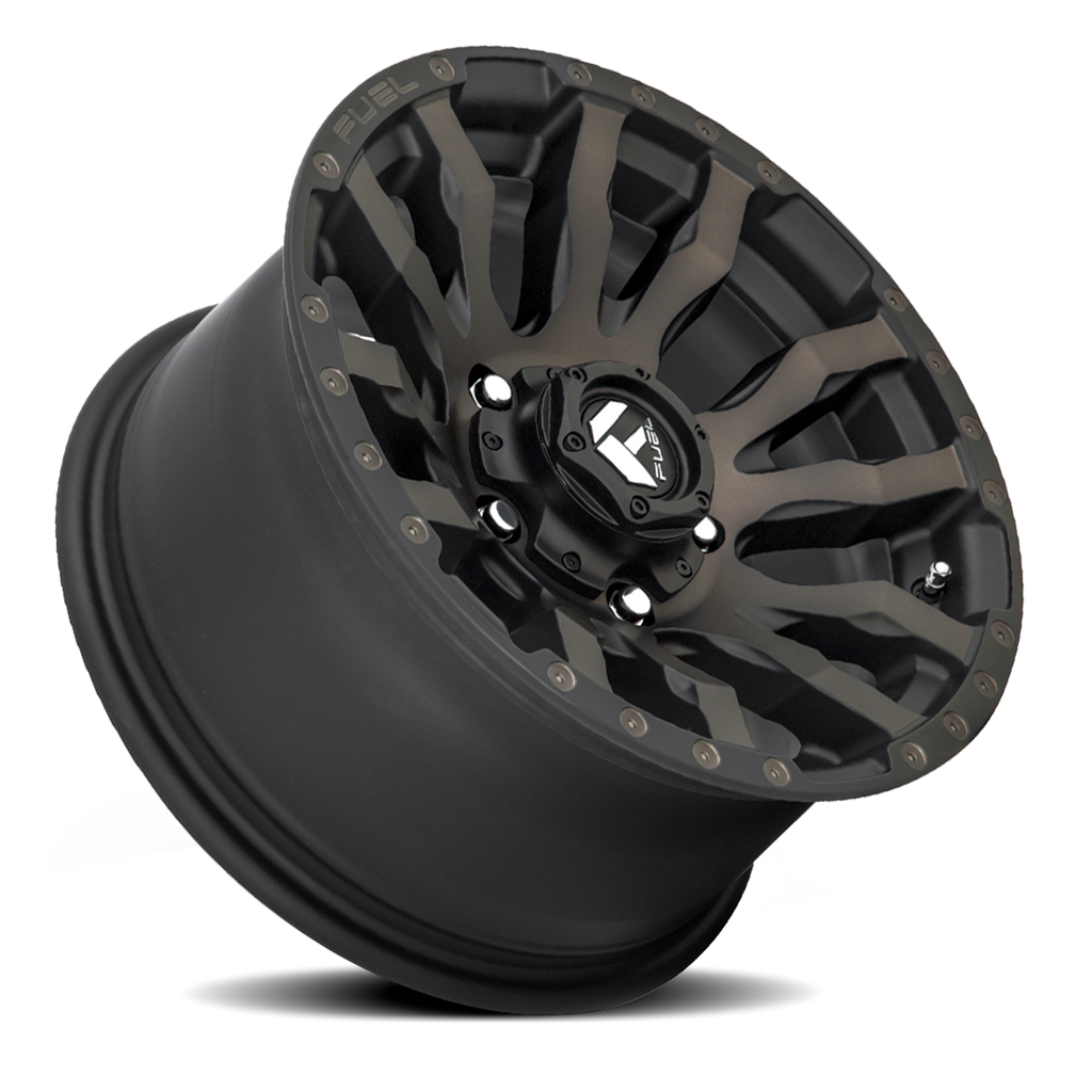 Aluminum Wheels 20X9 Blitz D674 Matte Black Double Dark Tint Fuel Off Road Wheels