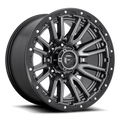 Aluminum Wheels 22X12 Rebel D680 Matte Gunmetal Gray Black Bead Ring Fuel Off Road Wheels