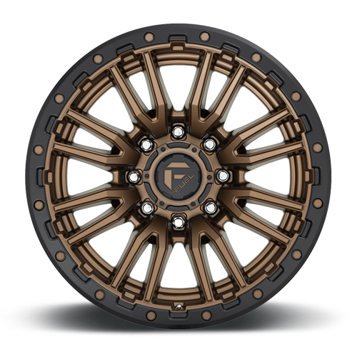 Aluminum Wheels 20X10 Rebel D681 Matte Bronze Black Bead Ring Fuel Off Road Wheels