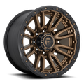 Aluminum Wheels 22X10 Rebel D681 Matte Bronze Black Bead Ring Fuel Off Road Wheels