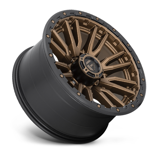 Aluminum Wheels 22X10 Rebel D681 Matte Bronze Black Bead Ring Fuel Off Road Wheels