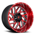 Aluminum Wheels 20X10 Triton D691 Candy Red/Milled Fuel Off Road Wheels