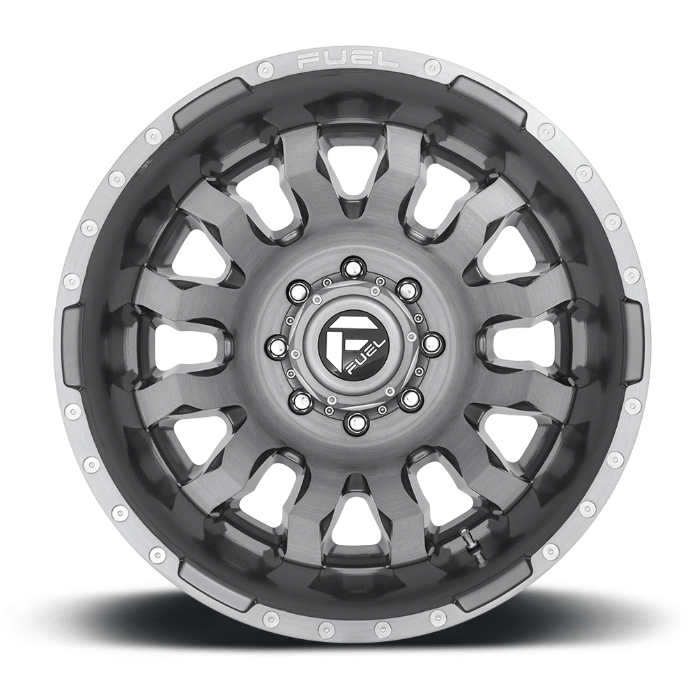 Dually Wheels 20X8.25 Blitz Dually D693 8 On 200 Brushed Gunmetal Gray Tinted Clear 142 Bore -202 Offset Multi Spoke Outer Dually Fuel Off Road Wheels