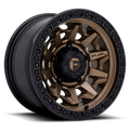 Aluminum Wheels 15X8 Covert D696 Matte Bronze Black Bead Ring Fuel Off Road Wheels
