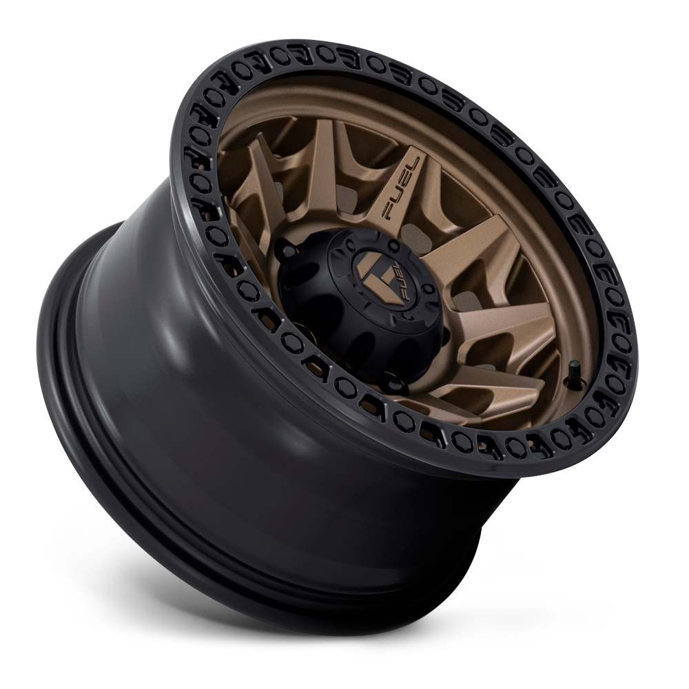 Aluminum Wheels 17X9 Covert D696 Matte Bronze Black Bead Ring Fuel Off Road Wheels