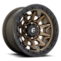 Aluminum Wheels 20X10 Covert D696 Matte Bronze Black Bead Ring Fuel Off Road Wheels