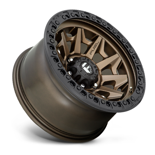 Aluminum Wheels 20X9 Covert D696 Matte Bronze Black Bead Ring Fuel Off Road Wheels