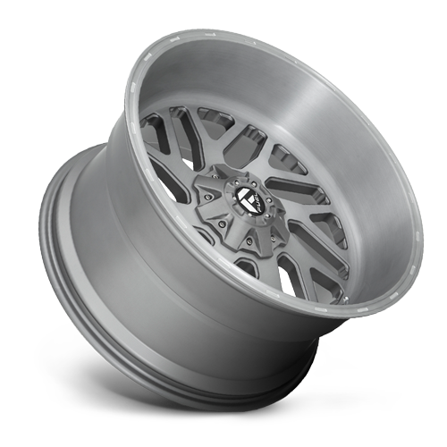 Aluminum Wheels 20X10 Triton Platinum D715 Brush Gunmetal Gray/Clear Tint Fuel Off Road Wheels