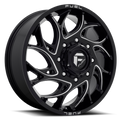 Dually Wheels 22X8.25 Runner Dually D741 Gloss Black Milled Fuel Off Road Wheels