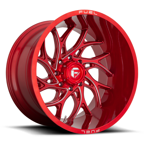 Aluminum Wheels 20X9 Runner D742 Candy Red Milled Fuel Off Road Wheels