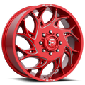 Dually Wheels 22X8.25 Runner Dually D742 Candy Red Milled Fuel Off Road Wheels