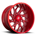 Aluminum Wheels 26X14 Runner D742 Candy Red Milled Fuel Off Road Wheels