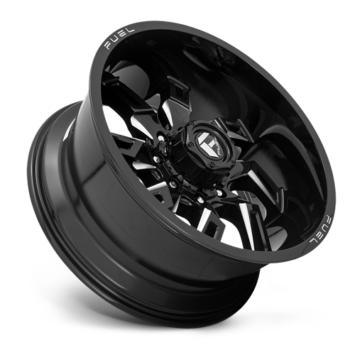 Aluminum Wheels 20X9 Lockdown D747 Gloss Black Milled Fuel Off Road Wheels