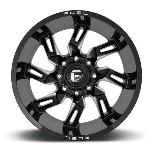 Aluminum Wheels 20X9 Lockdown D747 Gloss Black Milled Fuel Off Road Wheels