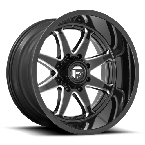 Aluminum Wheels 20X10 Hammer D749 Gloss Black Milled Fuel Off Road Wheels