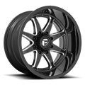 Aluminum Wheels 20X10 Hammer D749 Gloss Black Milled Fuel Off Road Wheels