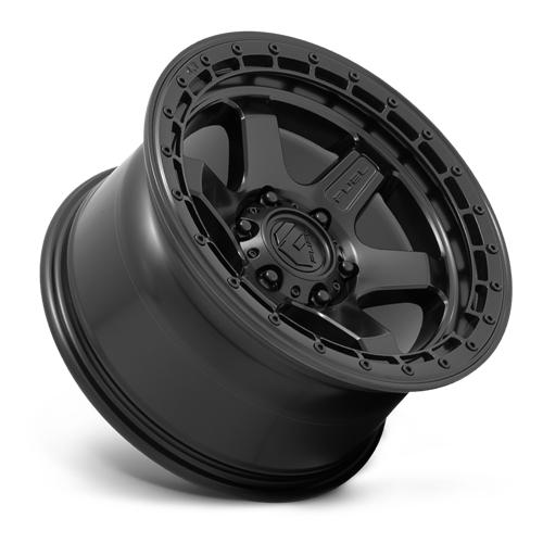 Aluminum Wheels 17X9 Block D750 Matte Black/Black Ring Fuel Off Road Wheels