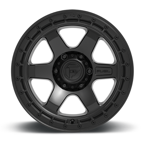 Aluminum Wheels 17X9 Block D750 Matte Black/Black Ring Fuel Off Road Wheels