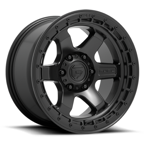 Aluminum Wheels 18X9 Block D750 Matte Black/Black Ring Fuel Off Road Wheels