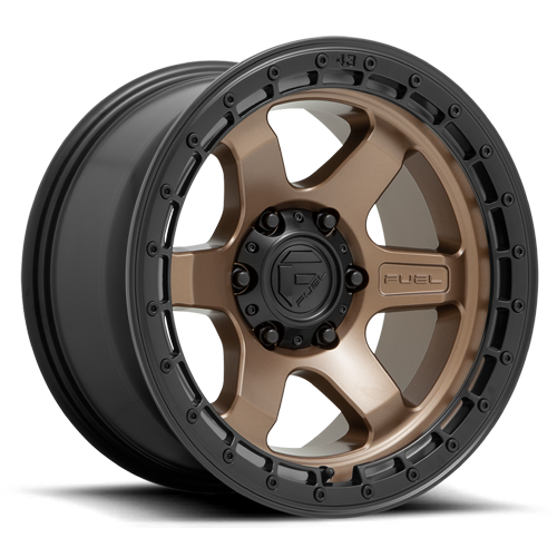 Aluminum Wheels 17X9 Block D751 Matte Bronze/Black Ring Fuel Off Road Wheels