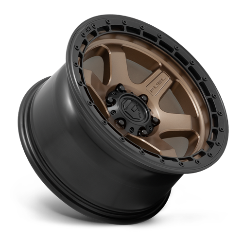 Aluminum Wheels 17X9 Block D751 Matte Bronze/Black Ring Fuel Off Road Wheels