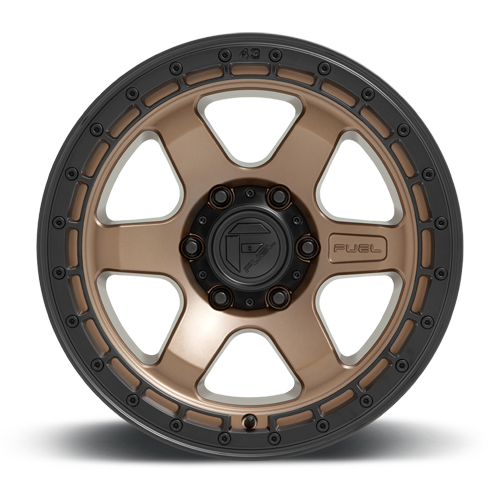 Aluminum Wheels 17X9 Block D751 Matte Bronze/Black Ring Fuel Off Road Wheels