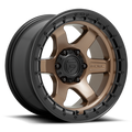 Aluminum Wheels 18X9 Block D751 Matte Bronze/Black Ring Fuel Off Road Wheels
